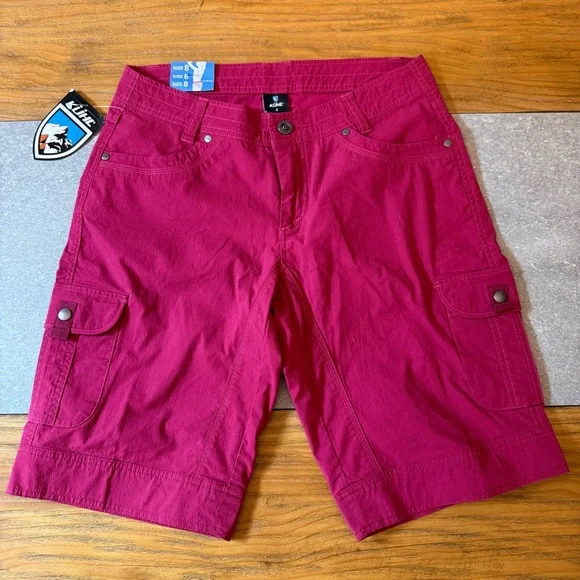 KÜHL Splash 11" Cargo Shorts in Plum Performance Fabric Women’s Size 8 - Picture 2 of 12